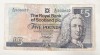 Bnk bn Scotia 5 lire sterline 1999 circulata