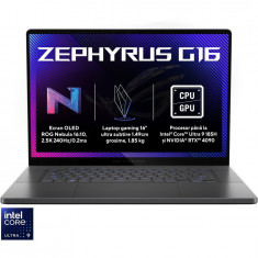 Laptop Gaming ASUS ROG Zephyrus G16 GU605MY cu procesor Intel® Core™ Ultra 9 185H pana la 5.1 GHz, 16, QHD+, OLED, 240Hz, 32GB DDR5, 2TB SSD, NVIDIA®