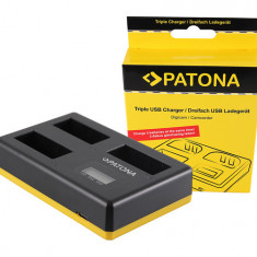 Canon LP-E8 încărcător triplu cu cablu USB tip C - Patona
