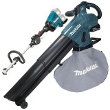 Makita DUB187T001 + DUX60Z - Suflanta de gradina cu 1 acumulator Li-Ion 18 V 5 Ah 252 m3/h + Masina multifunctionala
