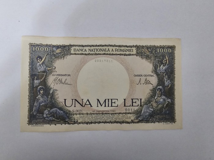 Romania 1000 Lei 1941 Noua