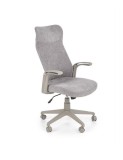 Scaun birou ergonomic HM Arctic, stofa, mecanism de balans, cadru polipropilena, rotatie 360 , 100 kg, gri
