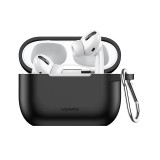 Cumpara ieftin Husa USAMS, Silicone Protective Cover For AirPods Pro, US-BH568, Black, Negru