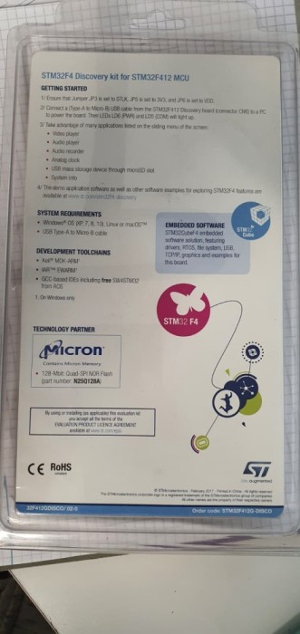 STM32F412G‑DISCOVERY EVAL KIT