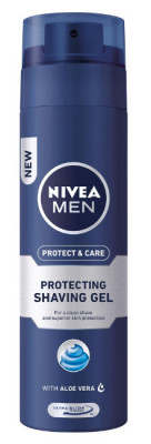 Gel de ras cu aloe vera Nivea Men Protect &amp;amp; Care, 200 ml foto