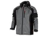 Bluză Softshell LAHTI PRO XL Gri-Neagră cu Hotă 300g/m&sup2; L4092304