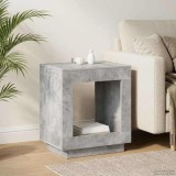 vidaXL Masă laterală Gri Beton 60 x 40 x 65 cm Lemn prelucrat 899898