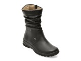 Cizme RIEKER negre, Z7171, din piele ecologica