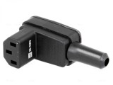 Conector de alimentare IEC C13 unghi max 8mm 250V/10A, 4300.0609, Oem
