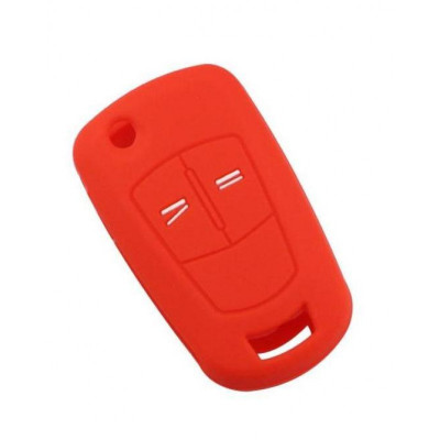 Husa Cheie Opel Astra H 2 Butoane Silicon Rosie AutoProtect KeyCars foto