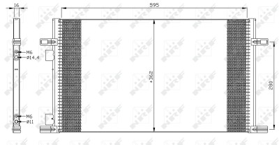NRF 35298 EASY FIT Condensator, climatizare foto