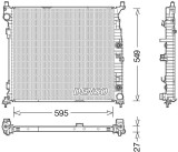 Radiator racire motor Mercedes Gl-Class, Gle, Gls, M-Class Motor 250 d, 250 d 4-matic, 350 d 4-matic, 350 d 4-matic, 595x575x27mm, OE 0995001303