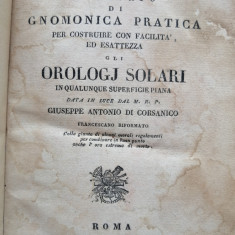 Trattato di Gnomonica Pratica per Costruire con Facilita', Orologi Solari 1829