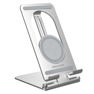 Incarcator wireless Fast Charging Qi 15W Nillkin NKT01, argintiu foto
