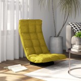 Cumpara ieftin Scaun de podea pivotant, verde, material textil