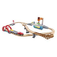 Set de joaca din lemn transport maritim si feroviar Hape 38 piese
