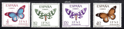 IFNI 1966, Fauna, Fluturi, MNH, serie neuzata foto
