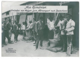 1137 - TRAIN, Download the freight train - old postcard ( 17/12 cm ) - unused