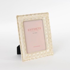 Rama foto din rasina Antique White Gold 13 x 18 cm