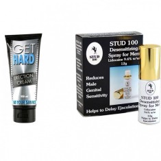 Pachet Crema Erectie Get Hard 100ml + Spray Stud 100 Original#
