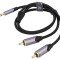 Cablu Jack-RCA 0,5m, aurit