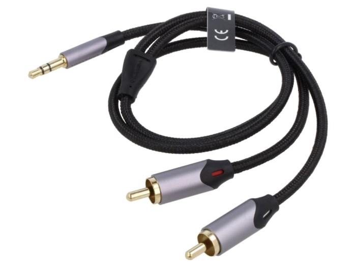 Cablu Jack-RCA 0,5m, aurit
