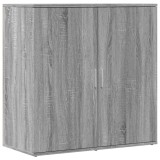 Servanta, gri sonoma, 79x38x80 cm, lemn prelucrat, DKD Home Decor