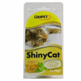 GimCat ShinyCat ton + creveți + malț 2 x 70 g