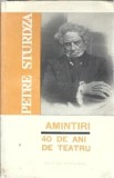 Cumpara ieftin Amintiri 40 de ani de teatru Petre Sturdza Editura Meridiane 1966 Brosata 13 x 20 cm Carti Teatru Editie Veche Memorii