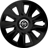 Set 4 Capace Roti 17 inchi (R17) Stratos Negru, Compatibile Cu Nissan