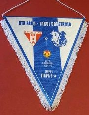 Fanion meci fotbal UTA ARAD-FARUL CONSTANTA (Cupa Romaniei 2024/2025)