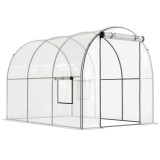 Outsunny Sera 3 x 2 x 2m cu Usa Rulanta si Fereastra, Transparent | Aosom Romania