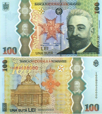 Bancnota 100 de lei cu I.C. Bratianu foto