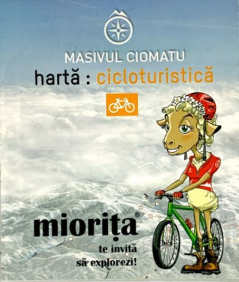 Muntii Ciomatu Harta Cicloturistica M 1 : 100.000 foto