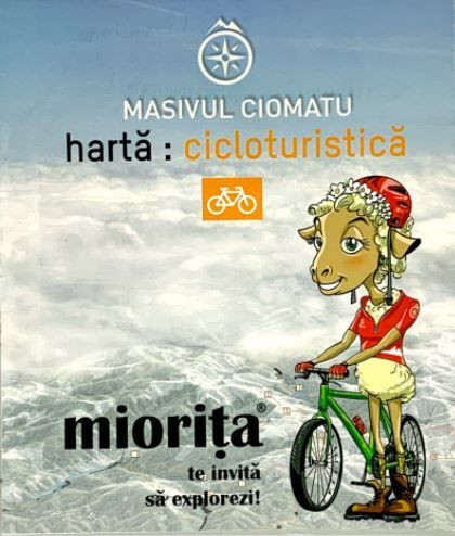 Muntii Ciomatu Harta Cicloturistica M 1 : 100.000