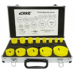 Set carote bi-metal 17 piese, 19-76mm , Verke