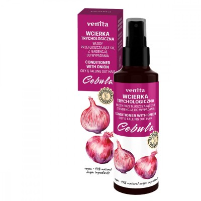 Lotiune Tricologica cu extract de Ceapa pentru par gras cu tendinta de cadere, Venita, 100ml foto