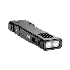 Lanterna multifunctionala EDC WUBEN X5, 1200 lm, UV 365 nm, laser verde Clasa 1 (X5-Black)