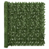 Paravan de balcon, frunze verde &icirc;nchis, 400x150 cm GartenMobel Dekor, vidaXL