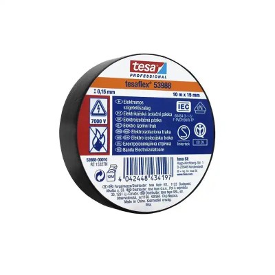 Banda izolatoare TESAFLEX 10m negru TESA T-53988-10-1 foto