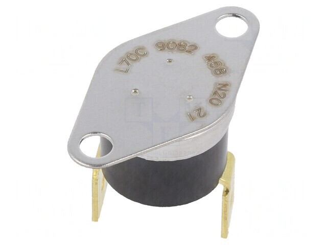 Termostat NC 70&deg;C 10A 240VAC 6.4mm