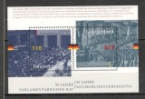 Germania.1998 50 ani Parlamentul European-Bl. MG.919, Nestampilat