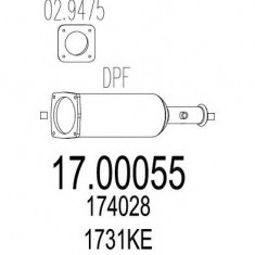 Filtru de particule , funingine PDF Peugeot 407 (6d_) 2.0 HDi 135 MTS - 17.00055 foto