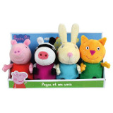 Set 4 Plusuri Jemini 17cm Peppa Pig Si Prietenii