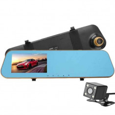 Camera Auto Oglinda iUni Dash N8, Dual Cam, Display 4.3 inch, Full HD, Night Vision, WDR, 140 grade, by Anytek foto