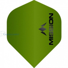 Fluturasi darts Mission Logo, No2, mat verde , std, 100 microni foto