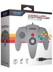 Retro Bit Grey N64 Usb Controller PC