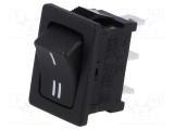 Comutator Rocker SCI SPDT 2 poziții ON-ON 10A 250VAC negru