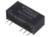 Convertor DC/DC TRACO POWER 1W, 24V IN, 15V/-15V OUT, SIP7, 3kV izolatie, SCP, -40-85C
