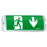 Lampa exit, pentru evacuare de urgenta, Schrack Technik Design K5, LED, 3 W, 130 lm, autonomie 3 ore, IP65